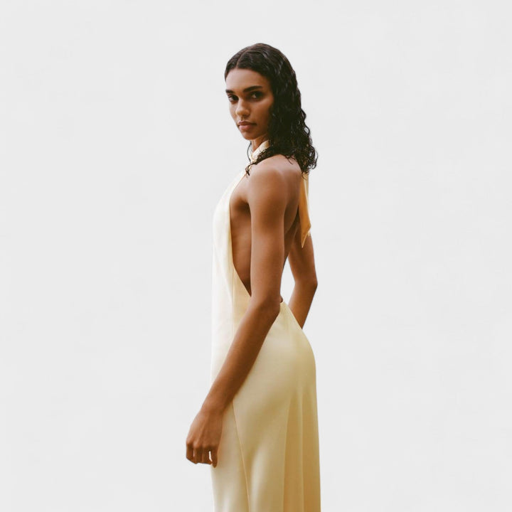 Sofia – Halter Saten Haljina