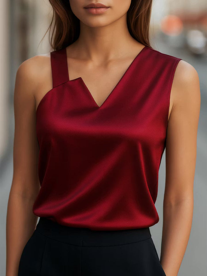 Emina - Bluza Saten Asimetrično