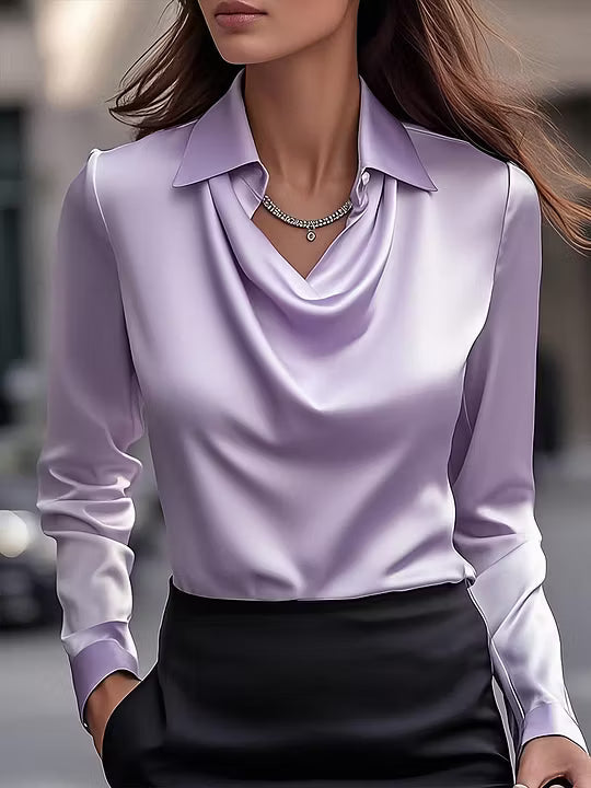 Erika - Bluza Saten Draperija