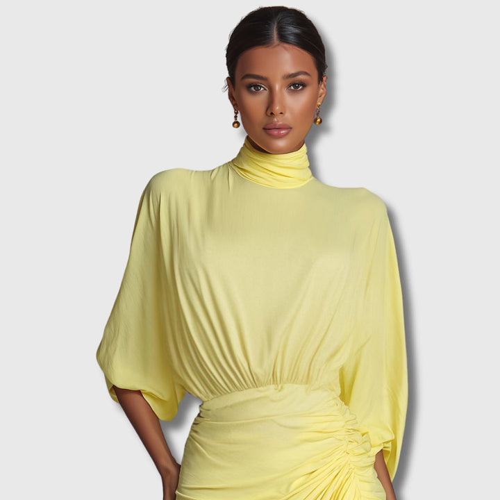 Diana – Elegantna maxi haljina u žutoj boji