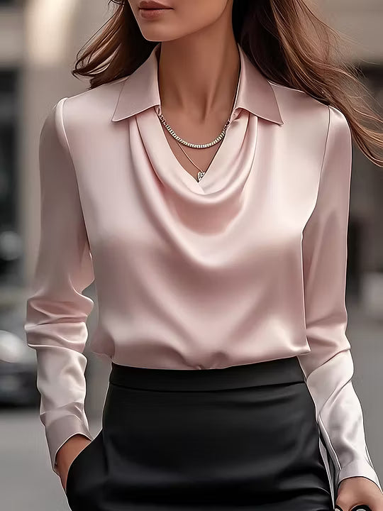 Erika - Bluza Saten Draperija