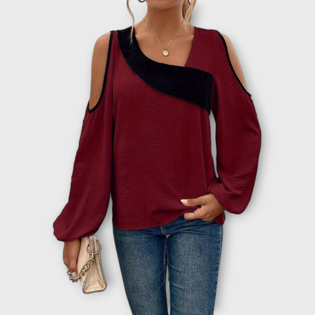Anica - Bluza s kvadratnim izrezom