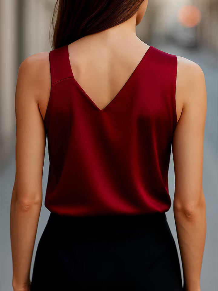 Emina - Bluza Saten Asimetrično