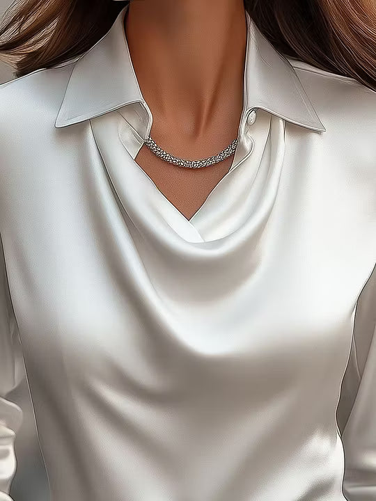 Erika - Bluza Saten Draperija