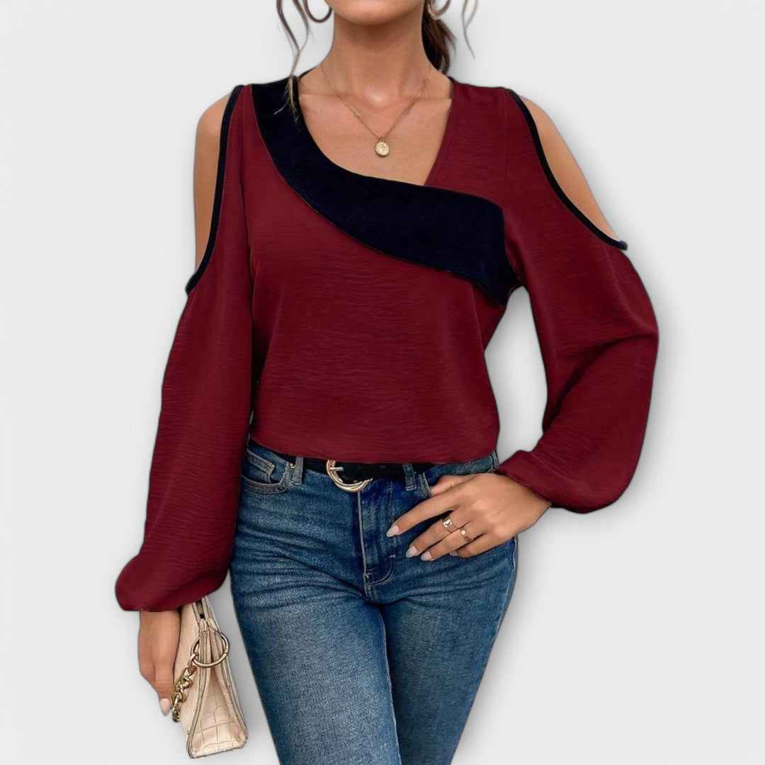 Anica - Bluza s kvadratnim izrezom