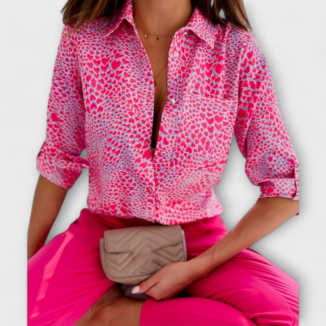 Ljubomira – Sofisticirana Geometrijska Bluza